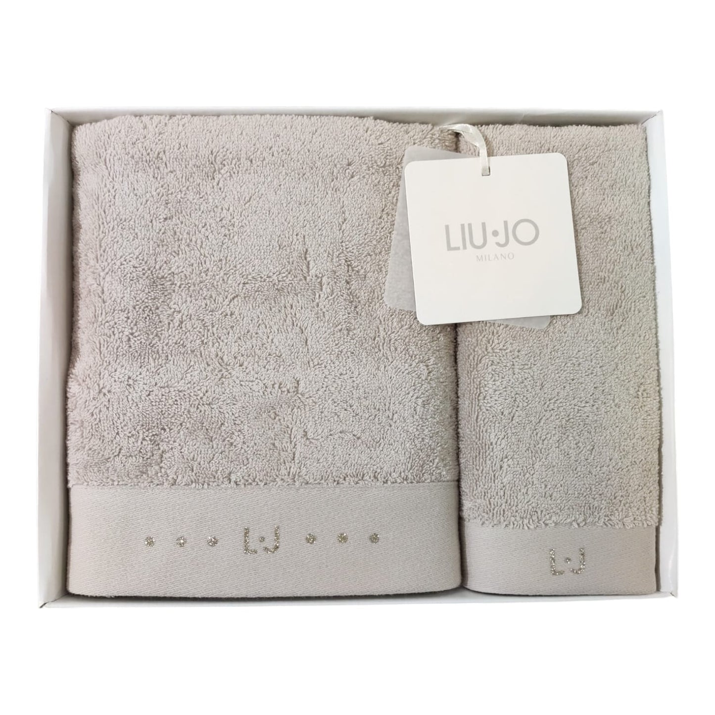 Set 1 asciugamano e 1 ospite Chains Liu Jo Home
