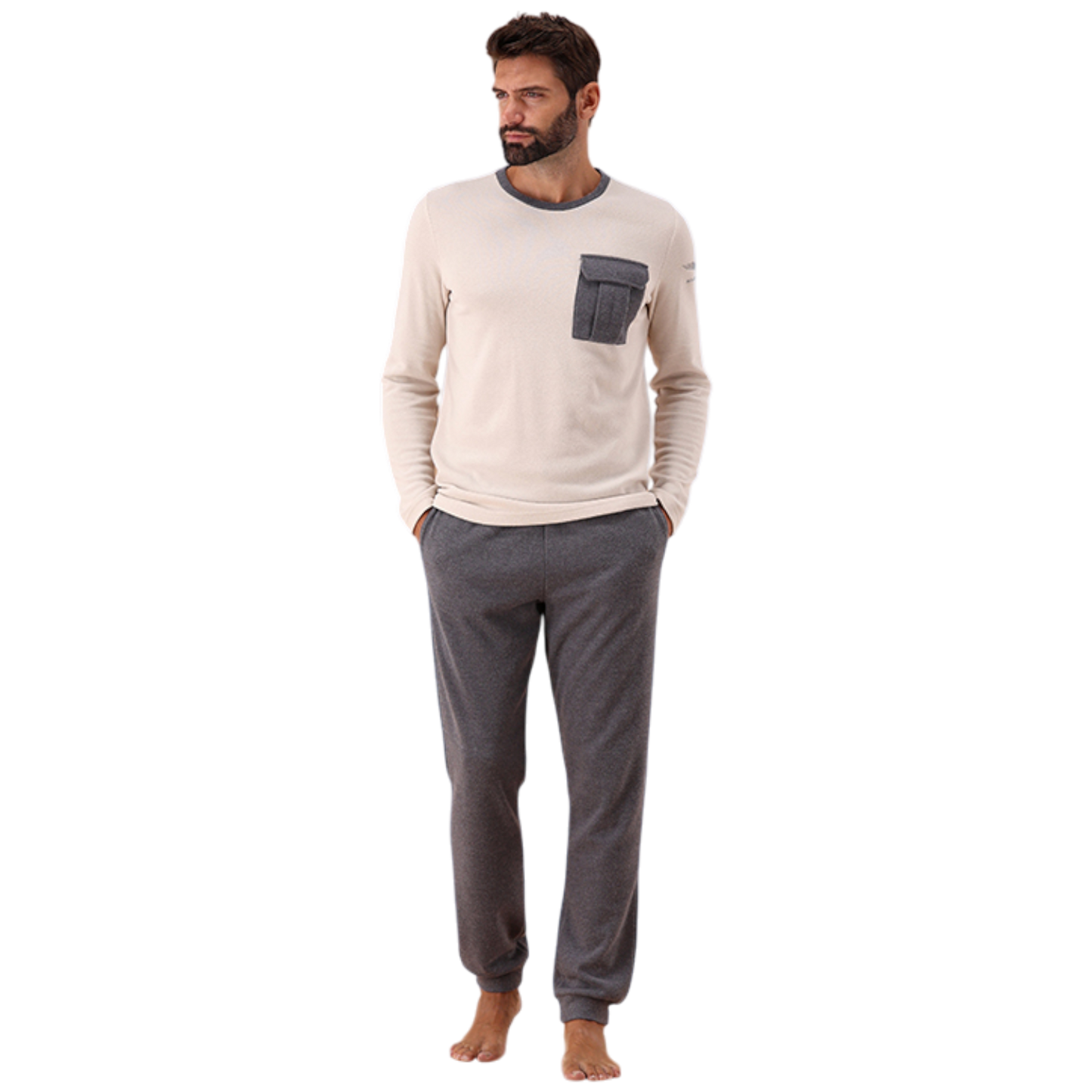 Pigiama Uomo 6Z85085MM Marina Militare Invernale