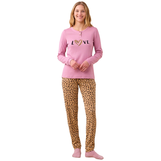 Pigiama Donna FA9261AB Noi di Notte Invernale