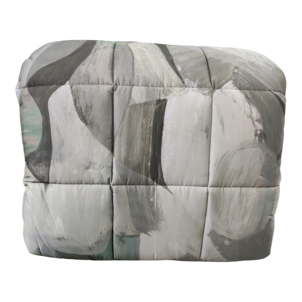 Trapunta Aspen Dondi Home Stucco ripiegata, con fantasia astratta e trapuntatura a riquadri