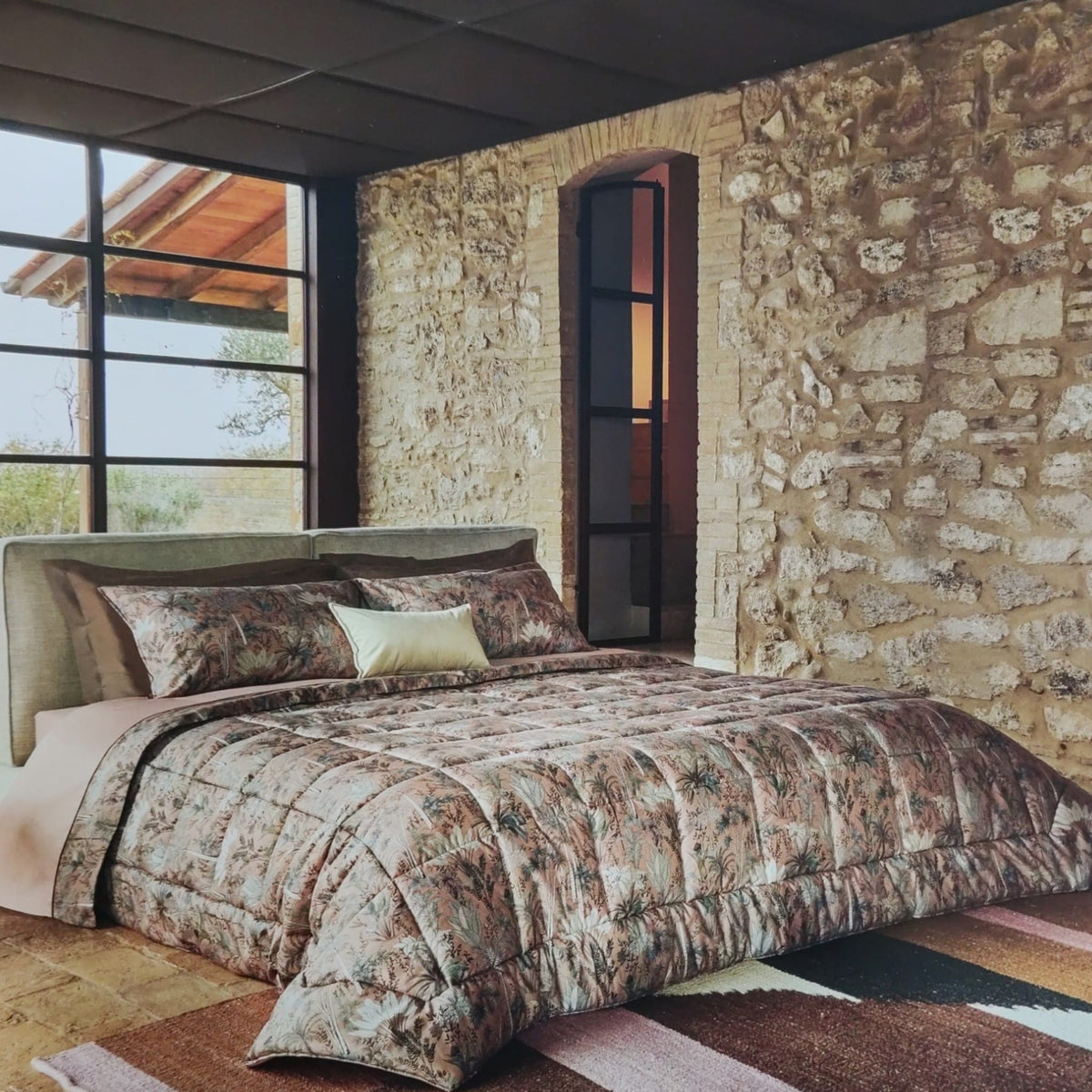 Trapunta Draa Fazzini matrimoniale ambientata in camera da letto
