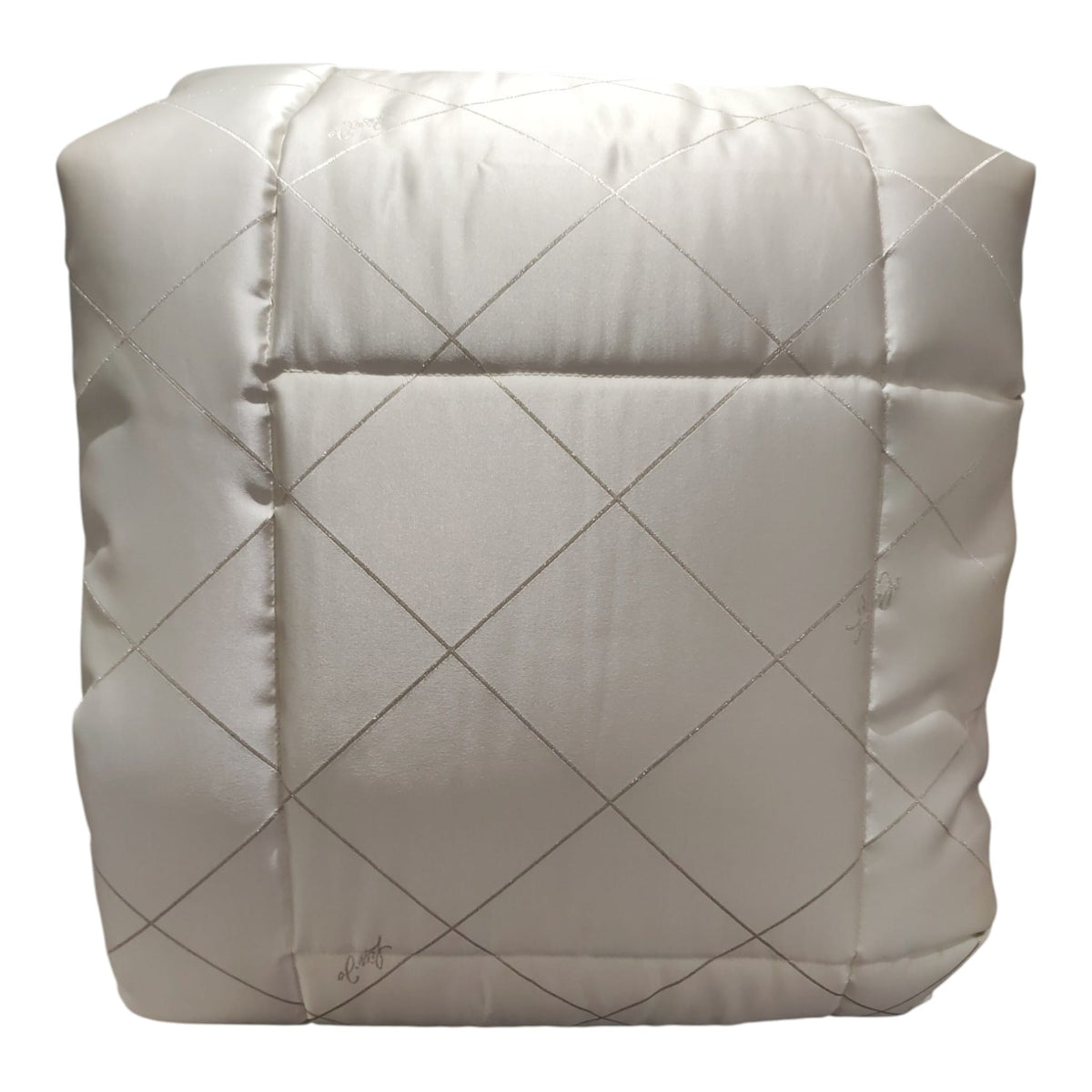 Trapunta matrimoniale Liu Jo Design piegata con motivo diagonale a rombi e piccoli loghi