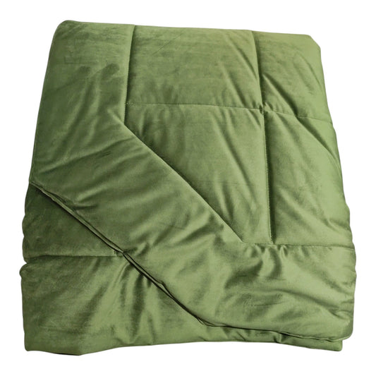 Trapunta matrimoniale Fascino Fazzini verde 270x270 200 g