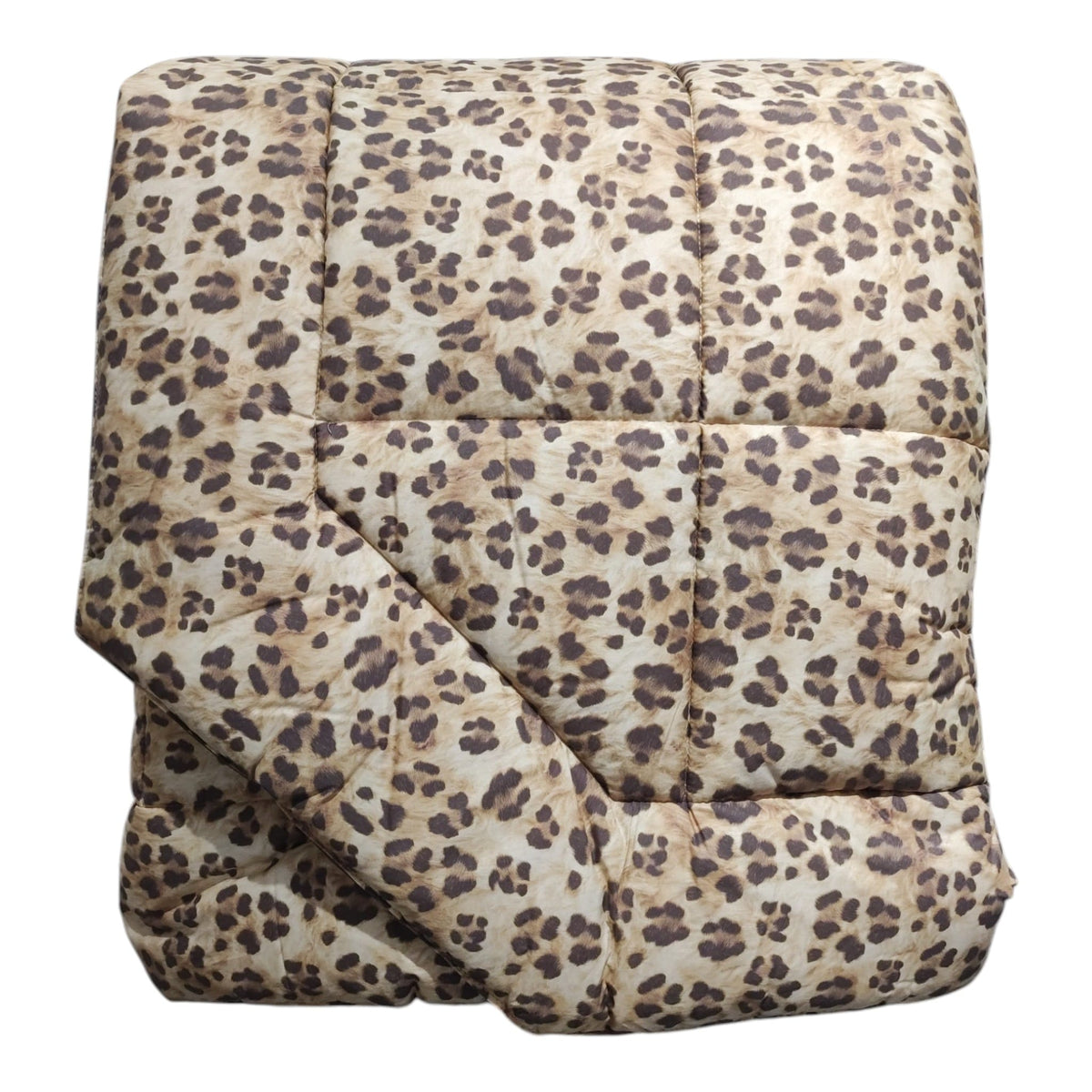 Trapunta matrimoniale Tabby Fazzini 270x270 con fantasia animalier