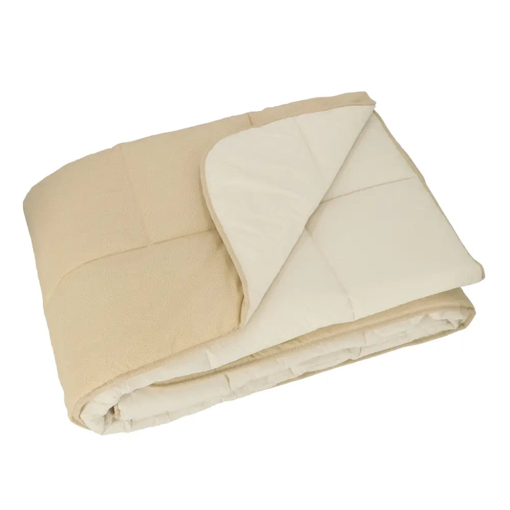 Trapunta Chromo Gabel Beige double face con retro avorio