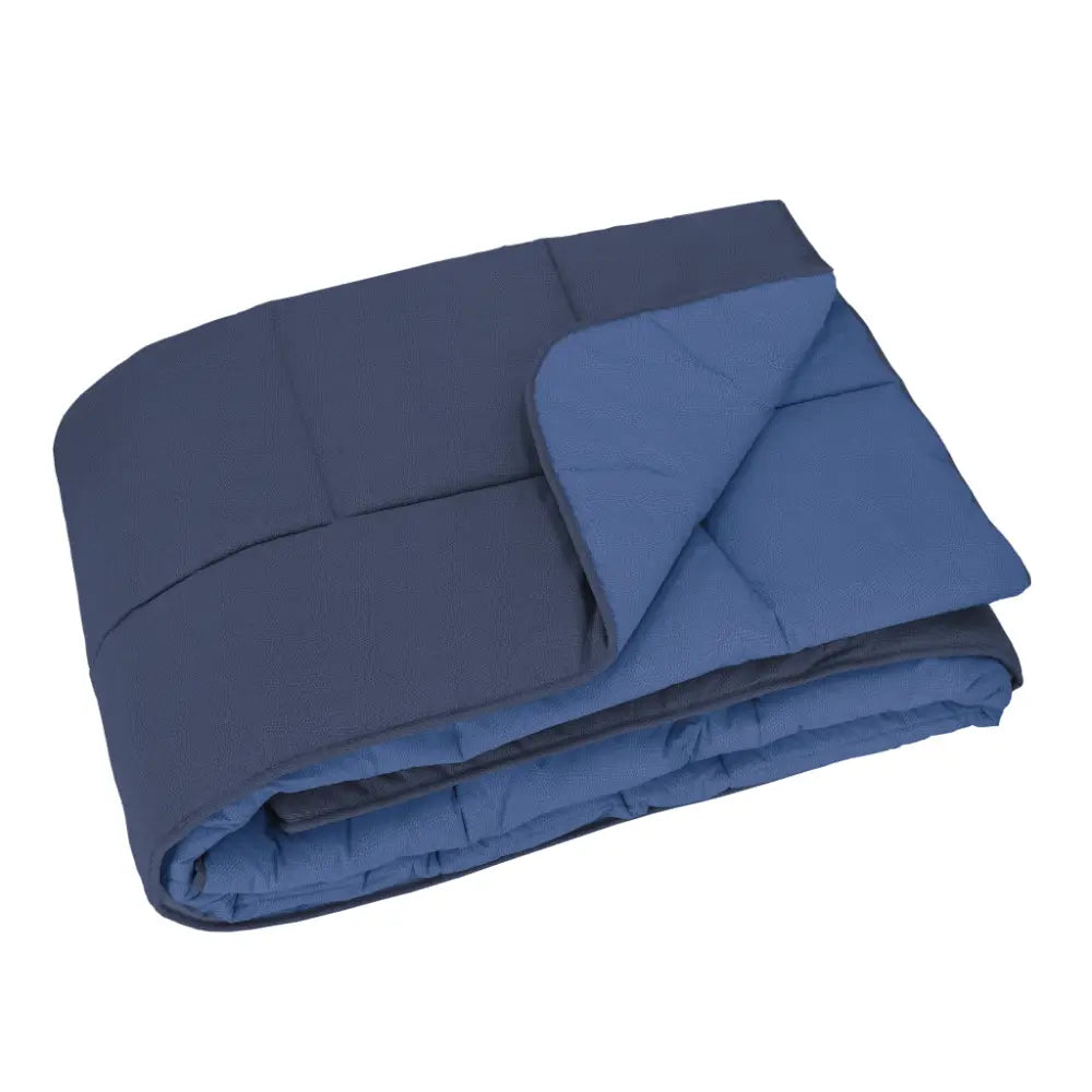 Trapunta singola Chromo Gabel blu con retro azzurro e lavorazione trapuntata