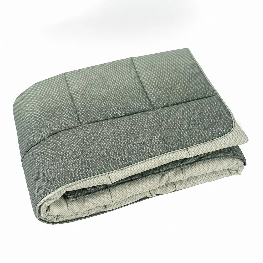 Trapunta singola Chromo Gabel Cardo con microfantasia verde-grigio
