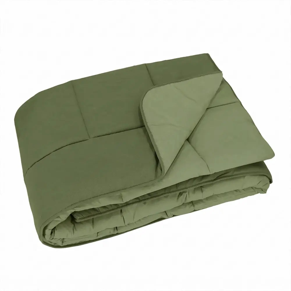 Trapunta singola Chromo Gabel Militare verde oliva con retro coordinato